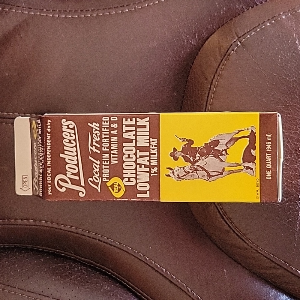 Western decor 1qt milk carton